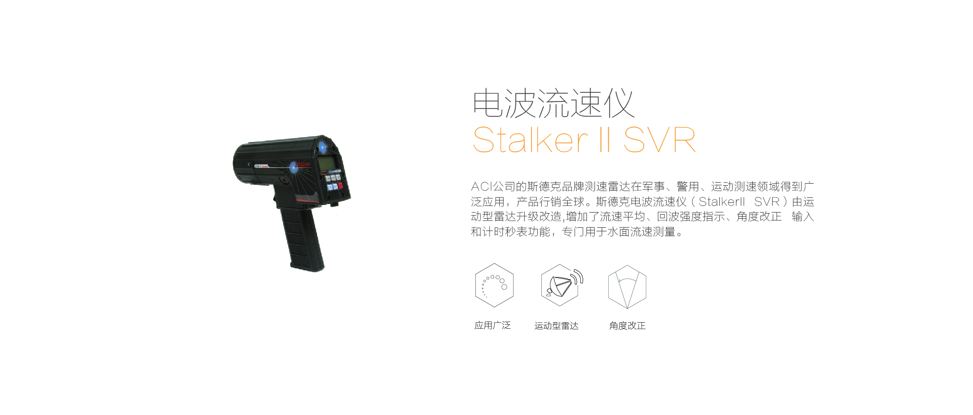 Stalker II SVR電波流速儀