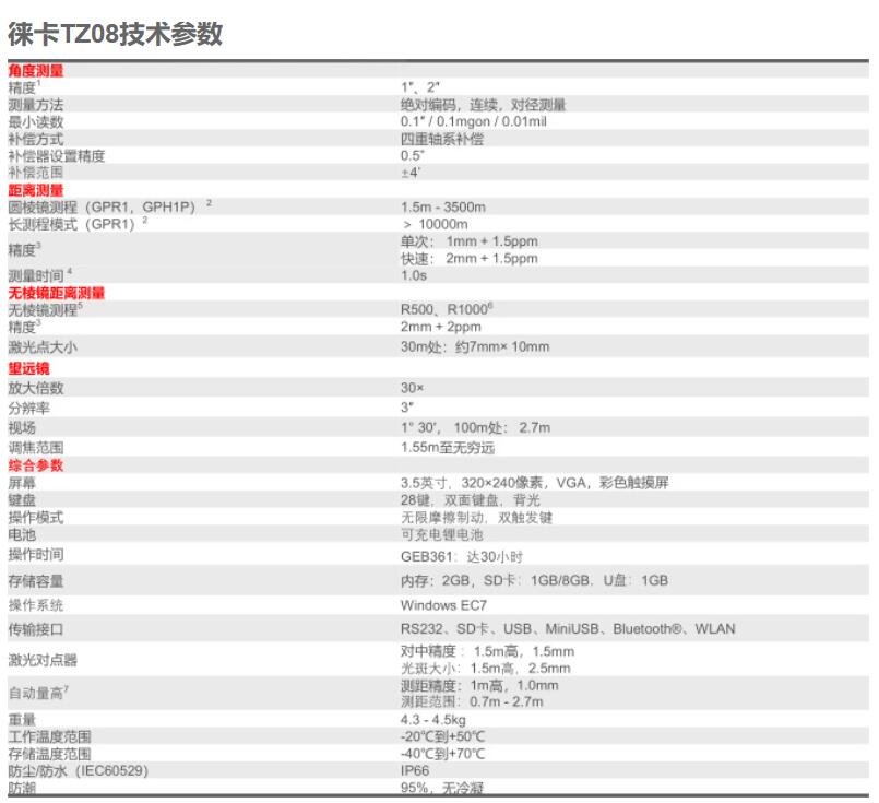 TZ08全站儀